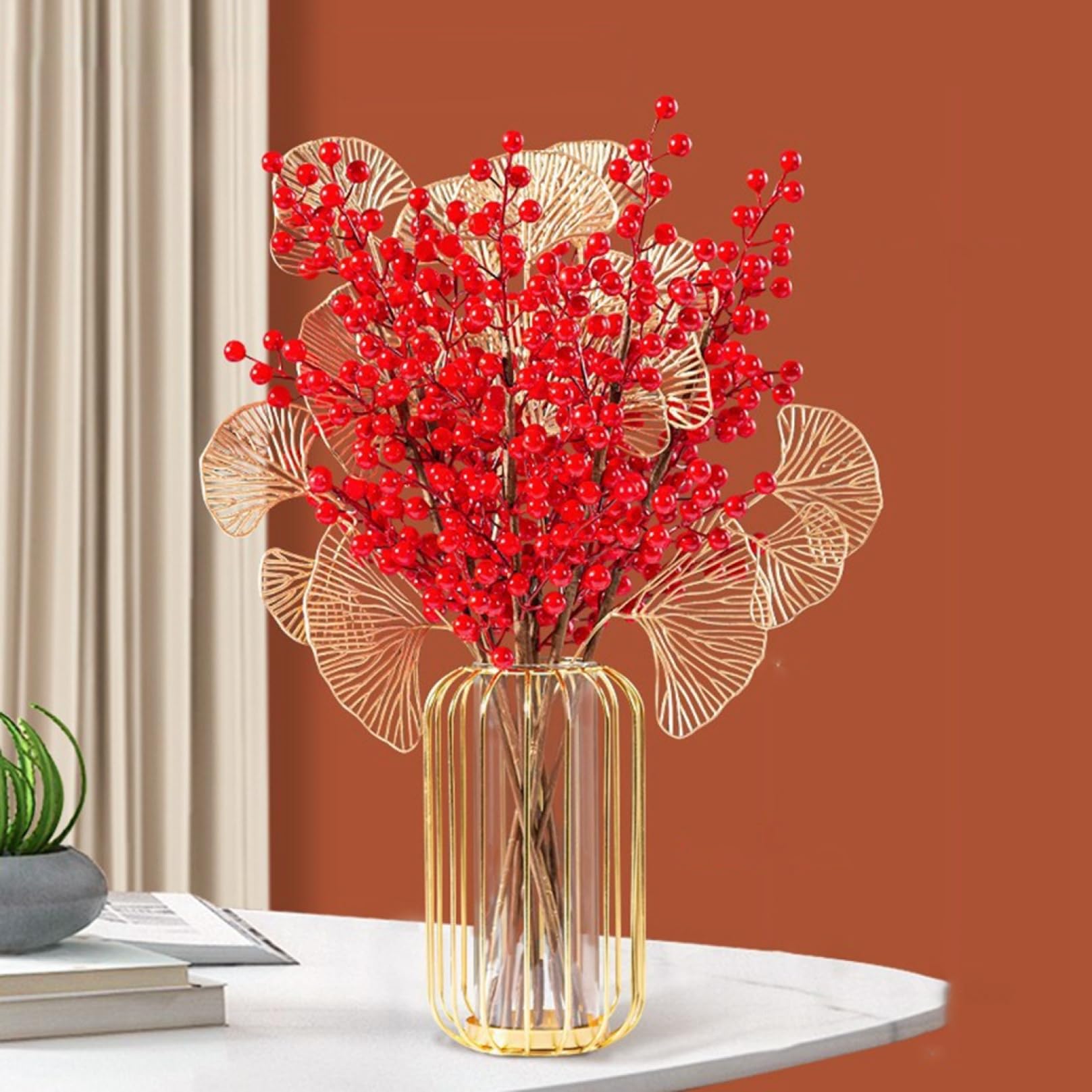 Amazon｜アートフラワー 造花 インテリア 卓上 花瓶付き 造花セット
